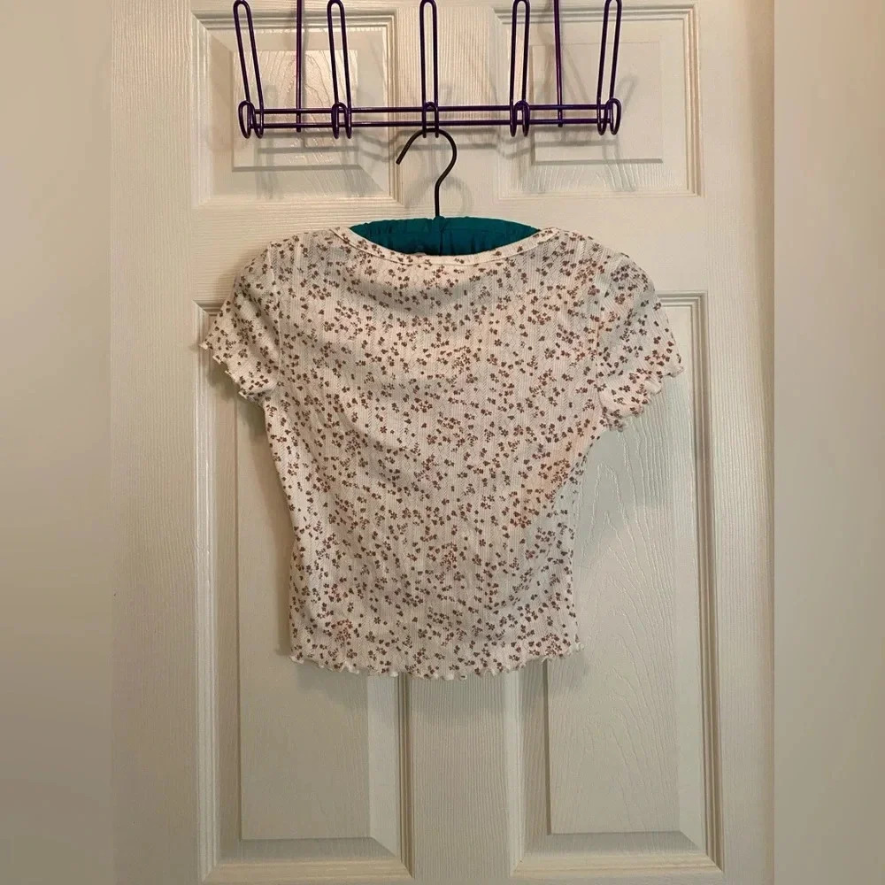 Pink Rose Crop Top small - Picture 7 of 8